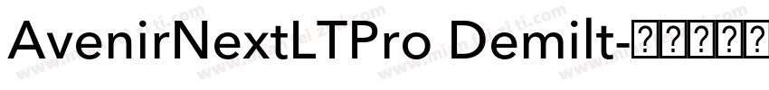 AvenirNextLTPro Demilt字体转换